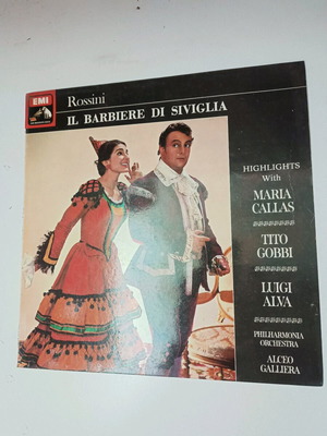 The Barber of Seville vinyl used with Maria Callas