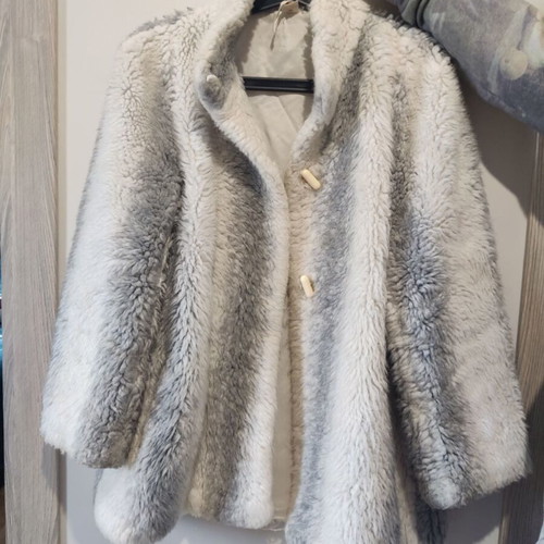 Women's vintage fur used, two-tone, size M/L