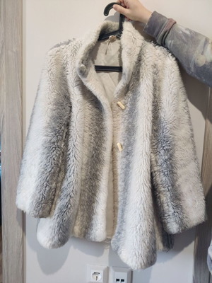 Women's vintage fur used, two-tone, size M/L