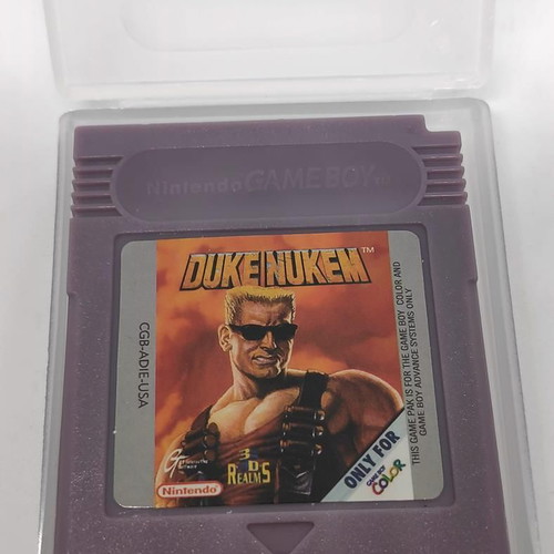 Duke Nukem Game Boy Color cartridge like new with renewed shell