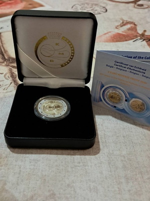 Βέλγιο 2 Ευρώ 2026 νόμισμα Reverse Proof, 100 χρόνια Εθνική Εταιρεία Σιδηροδρόμων