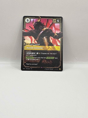 League of Legends Riftbound Vendetta Aurok General card like new