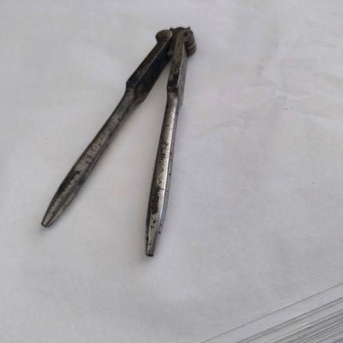 Vintage reversible double-jaw nutcracker used