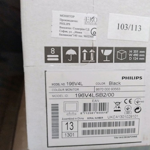 Philips monitor new, model 196V4L