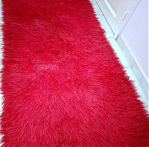 Φλοκάτη Βελέντζα Διάδρομος 2,20*0,80 cm Κόκκινη
