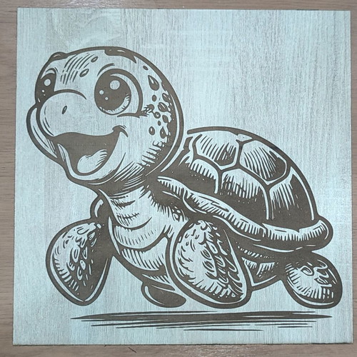 Portrait turtle new laser engraved painting