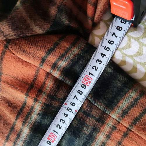 Forel checked jacket with integrated scarf like new, multicolor