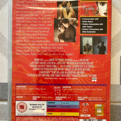 Frida DVD new with English subtitles