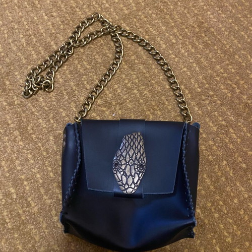 Individual leather bag unused