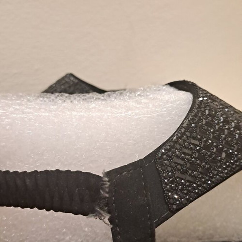 Skechers sandals size 37 used, black, memory foam sole with minor defect