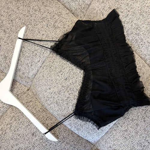 Transparent top black like new, size M