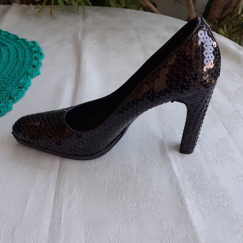 Miu Miu Black Pumps With Sequins New Size 37.5