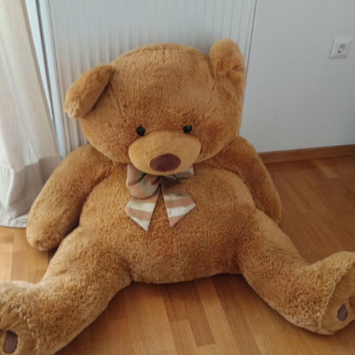 Giant plush teddy bear like new, 110 cm height