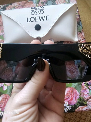 Loewe sunglasses black modern butterfly like new