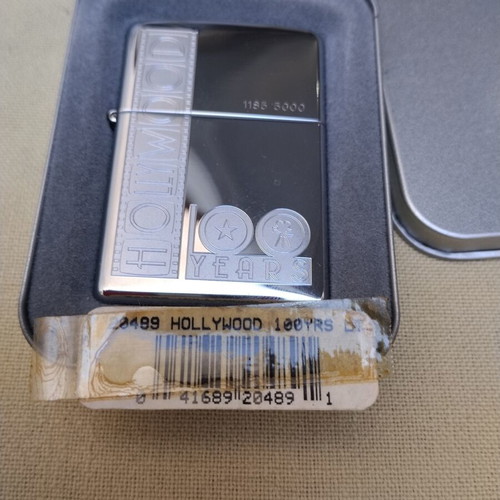 Zippo Hollywood 100 Years Limited Edition lighter like new