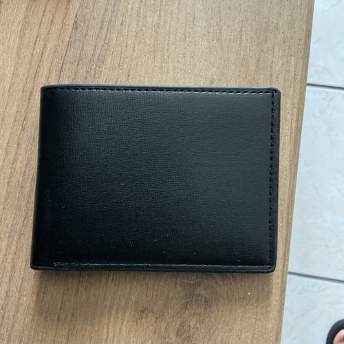 Leather wallet unused, black