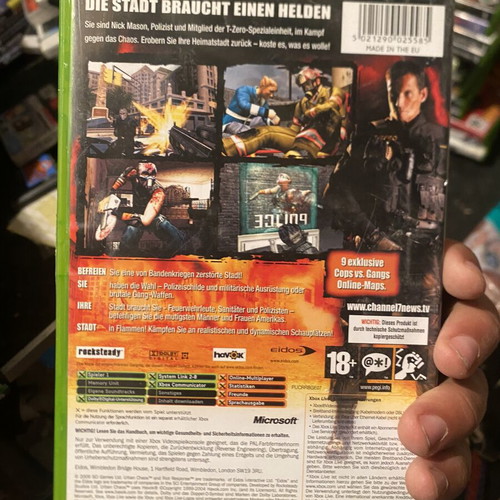 Urban Chaos Xbox game classic OG CIB