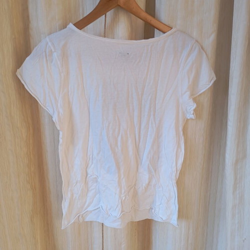 Zara T-shirt with ballerina print like new, white, size M
