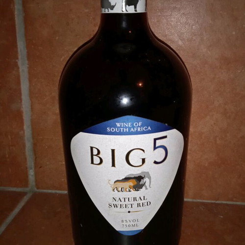 Big5 red sweet wine new, South Africa 2019, 750ml bottle