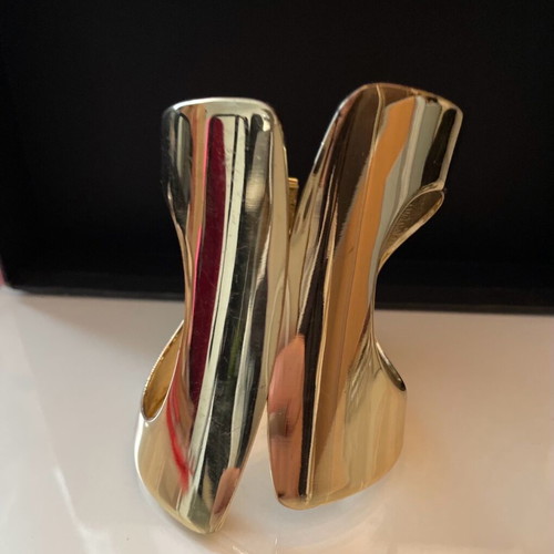 Gold-plated bracelet used from Italian designer