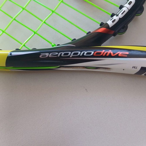 Babolat Aeropro Drive tennis racket used with case and grip size 3