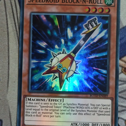 Speedroid Block-n-Roll κάρτα Yu-Gi-Oh! Super Rare με εφέ