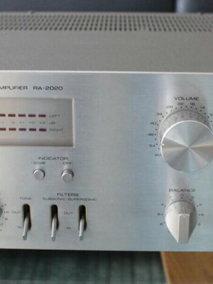 Ενισχυτής Rotel RA-2020 μεταχειρισμένος, vintage hi-fi, πλήρως συντηρημένος