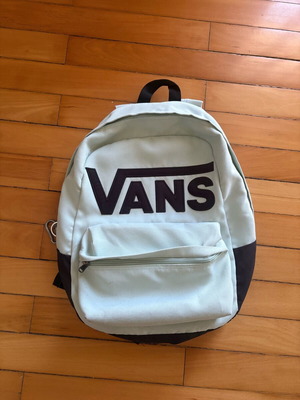 Τσάντα πλάτης Vans μεταχειρισμένη, λευκή και τιρκουάζ