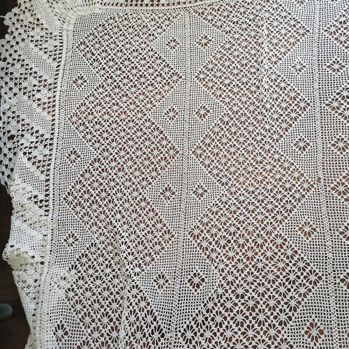Handwoven bedspread used, 2 meters long