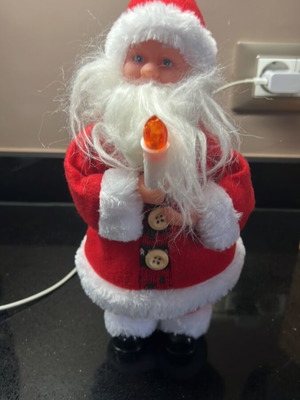 Άγιος Βασίλης με μουσική και κίνηση σαν καινούργιος, διακοσμητικός 27cm