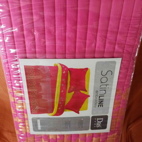 Das Home double quilt set with pillowcases 100% cotton satin new