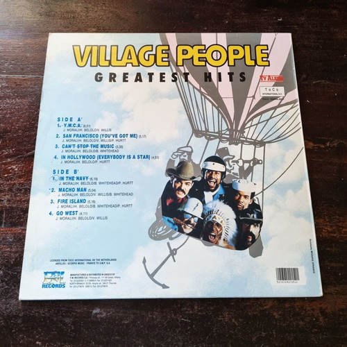 Village People Greatest Hits vinyl LP compilation, disco funk soul