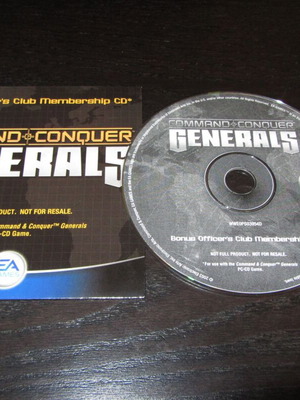 Command and Conquer Generals Bonus Membership Club Bonus CD καινούργιο