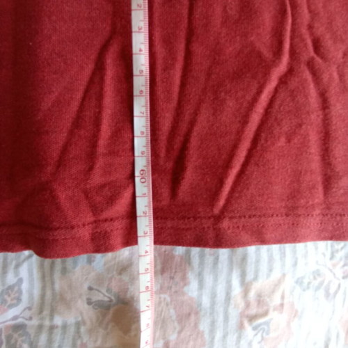 Marks & Spencer men's short-sleeve shirt medium used, red cotton