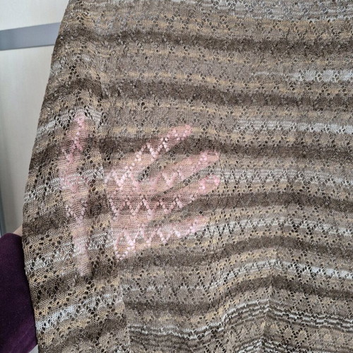 Zara knit sweater like new, brown and beige striped, size S-M