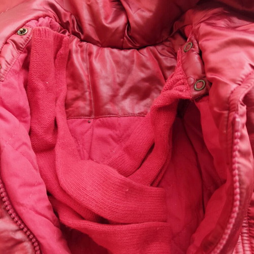 Lapin House red iridescent jacket for 2-year-old girl like new