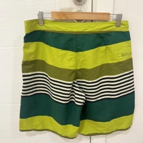 Patagonia Wavefarer Green Board Shorts men's size 34 used