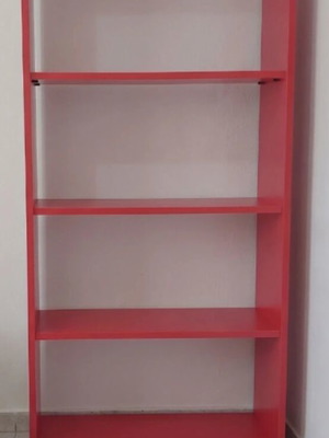 Bookcase red, like new