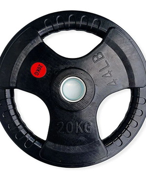 Plastic weight plate 20kg, diameter 28cm