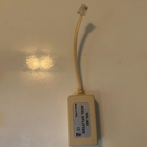 Phone and router connection cables, 11 pieces like new with filters and adapters