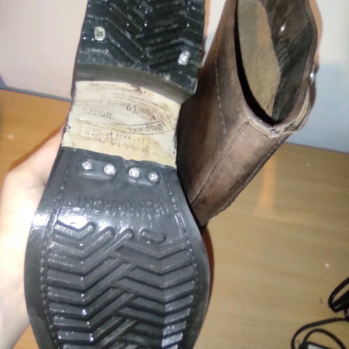 Wehrmacht brown leather biker boots like new