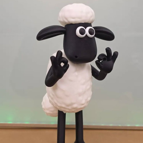 Shaun the Sheep 3D Printed Figure new