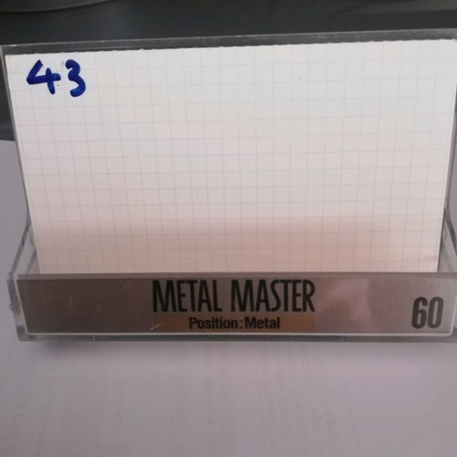 Sony Metal Master 60 cassette tape like new