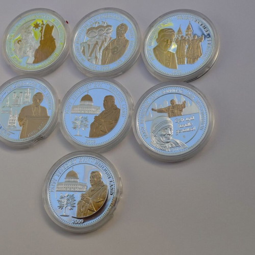Set of 7 large commemorative medals Germany, 2009, Pope Benedict XVI
