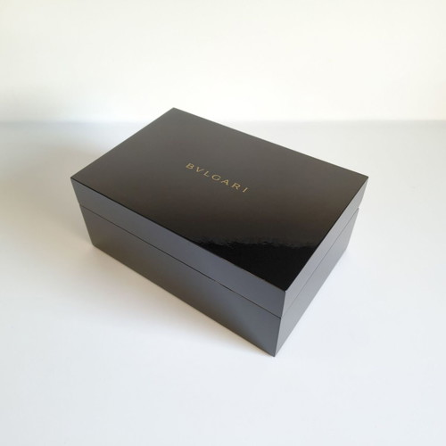 Bvlgari wooden lacquered luxury watch storage box new