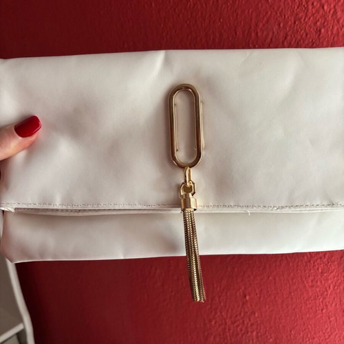Handbag like new, white