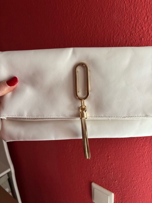 Handbag like new, white
