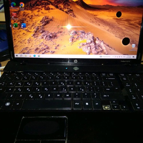 Hp 4515s Probook used with keyboard issues and black spots on screen