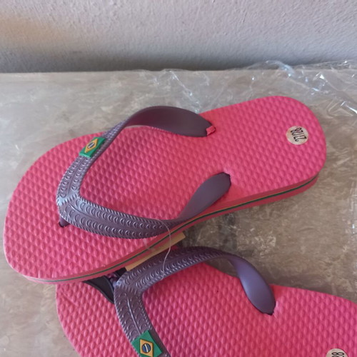 Flip-flops for girls new, sizes 27/28 and 29/30, pink-purple