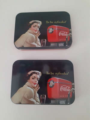 Τσιγκίνες συσκευασίες Coca Cola καινούργιες, σετ δύο